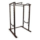 Inspire Fitness Power Rack - Heavy Duty Skeleton Cage, Squat Station, Gym, Home, Heavy Gauge Tubular Steel Frame, Powder Coated Finish, Bench Press, Exercise, Fitness, Workout, Self Supporting, Self Spotting, Adjustable, Heavy Lifting