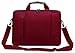 Price comparison product image Laptop Crossbody Messenger Bag, Soft Nylon, Foam Padded Briefcase, Removable Shoulder Strap - For 15.6 Inch Notebooks, Red - By Rawboe