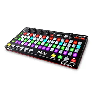 Akai Professional USB MIDI Controller for FL Studio with 64 RGB Clip/Drum Pad Matrix (Fire)