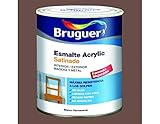 250 ml Bruguer 5160678 - Esmalte acrílico satinado laca Acrylic MARRÓN TOSCANA