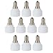 Produktbild GreenSun Lampensockel Adapter Lampenfassung Konverter E14 Fassung auf GU10 Lampensockel für LED Halogen Energiespar Lampen 10 Stück