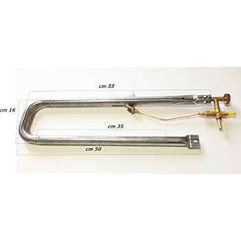 1 Bruciatore A Gas Bombola Per Barbecue Fai Da Te Cm 60