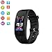 Price comparison product image Teepao IP67 Fitness Tracker, QS100 Smart Watch Blood Pressure Monitor with Heart Rate Monitor Color Touch Screen Activity Sports Watch GPS Tracker for IOS Iphone Android