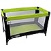 iSafe Rest & Play Luxury Travel Cot/Playpen - Lime (Black/Lime) 120 cm x 60 cm