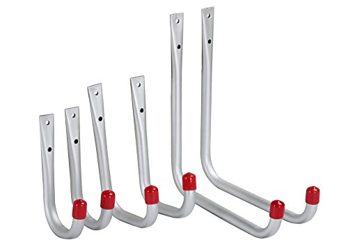Yahee 6x Werkstatthaken Universalhaken Leiterhaken Haken Set Edelstahl bis 20kg - 2