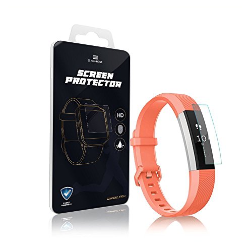 EXINOZ® Fitbit Alta HR Displayschutz PACK OF 5 | Hochgradiger Schutz mit 1 Jahr Umtauschgewährleistung | Nur das Beste für Ihre Fitbit Alta Smart Watch - 2