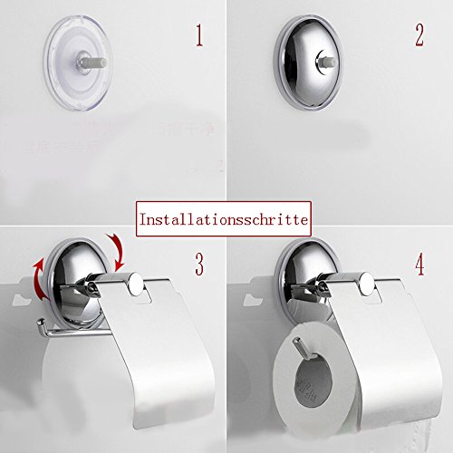 Benma Edelstahl Toilettenpapierhalter Saugnapf - 3