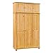 Produktbild Kleiderschrank CLASSIC 3 Türen Kiefer massiv lackiert