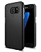 Price comparison product image Spigen Galaxy S7 Case [Thin Fit] Non Slip Matte Surface Excellent Grip Galaxy S7 Cover - 555CS20003 [Black]