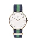 Daniel Wellington Herren-Armbanduhr XL Warwick Analog Quarz Nylon DW00100005
