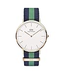 Daniel Wellington Herren-Armbanduhr XL Warwick Analog Quarz Nylon DW00100005