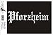 Produktbild INDIGOS UG Aufkleber Autoaufkleber - JDM Die Cut Auto OEM - Stadt Pforzheim - 200x60mm gelb - Auto Laptop Tuning Sticker Heckscheibe LKW Boot