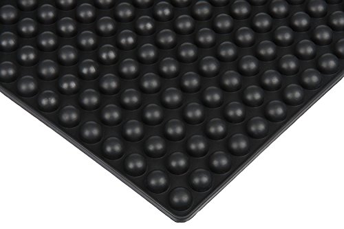 pukkaware Antihaft-Backmatte | Silikon Blatt für gesundes Kochen, BBQ Grillen, Ofen & Mikrowelle | für Cookies, Macarons, Gebäck, Speck, & mehr | hitzebeständig bis 500 °F (260 °C) | leicht zu reinigen & Store | europe-approved Hochwertigen Lebensmittel Silikon (LFGB konform), schwarz, 39.7 x 31 x 0.8 (cm) / 15.6 x 12.2 x 0.3″ - 5