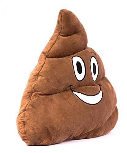 Haufi® Emoji Smiley Kackhaufen Kissen, Premium Qualität, der Trend des Jahres, Größe 37 x 11 x 28 cm - 4