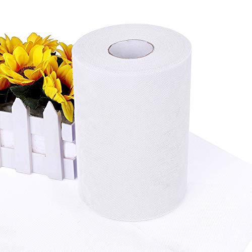 QIMEI-SHOP Rouleau en Tulle Décoration 15cm x 91,4m Tulle Rouleau Tutu Banquet Mariage Artisanat DIY