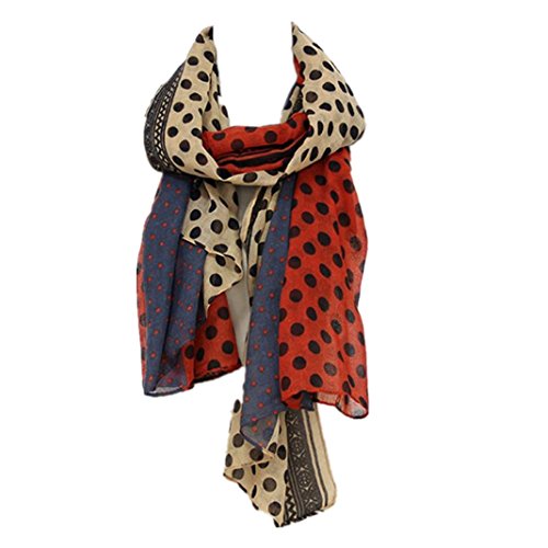 Preisvergleich Produktbild Kingko® 180 * 90 cm Großer Schalfrauen Punktdruck Tägliche streetwear Kleidungszusätze (D)