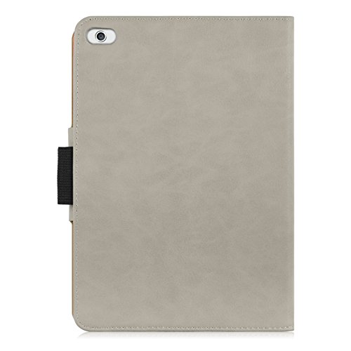 iPad Mini Hülle – JAMMYLIZARD Ledertasche Smart Cover mit Standfunktion für iPad Mini 4. 3. 2. & 1. Generation, OLIVGRAU & HONIG, [MIT STIFT & STIFT-HALTER] - 6