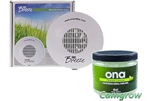ONA Breeze Fan & ONA Gel - 1L, 4L Jar & 4L Buckets Odour Eliminate (ONA Breeze + Fresh linen Gel 1L)
