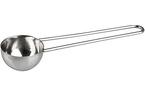 Fackelmann 42254 Cuillère doseuse à café pour environ 8 gr, cuillère inox, cuillère à mesurer, Acier inoxydable, 14 x 2 x 4 cm, Argent
