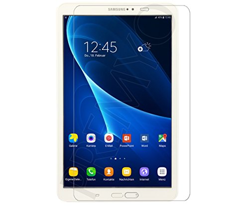 PREMYO Samsung Galaxy Tab A 10.1 Panzerglas. Galaxy Tab A 10.1 Schutzfolie mit Härtegrad 9H und abgerundeten Ecken 2,5D. Tab A 10.1 Schutzglas - 3