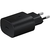 Samsung EP-TA800N 25W Caricabatterie a Ricarica Super Veloce, Porta USB di Tipo C, Senza Cavo, Nero