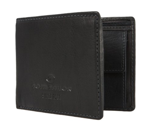 Preisvergleich Produktbild TOM TAILOR Herren Geldbeutel Portemonnaie Geldbörse schwarz 1445