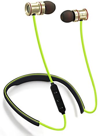 TAIR Sports Neckband Blutooth Headphones for Running Wireless Earbuds Green