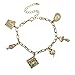 Produktbild LUX Zubehör Boho brüniert Antik Gold Mad Hatter Kette Charm Armband