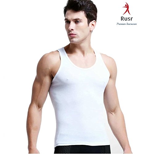 Rusr Premium White Mens Vest (Sleeveless),Pack of 1 vest RS.90 (30.00% Off) - Amazon Rusr Premium White Mens Vest (Sleeveless),Pack of 1 vest RS.90 (30.00% Off) - Amazon