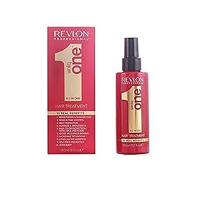 Revlon Professional UniqOne – Masque cheveux en Spray 10 en 1 – Protecteur de Chaleur pour Cheveux – Soin des Cheveux Sans Rinçage – Spray Cheveux Formule Vegan – Tous Types de Cheveux – 150 ml