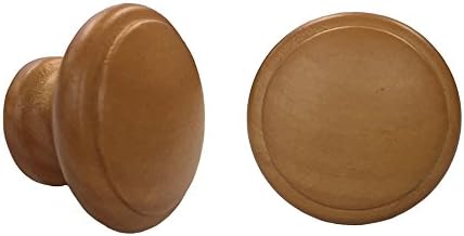 Wooden Cupboard Door and Drawer Pull Knob Antique Pine