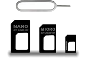 CCLKHY 3 in 1 Nano SIM Karten Adapte, Nano-SIM Adapter Set, SIM-Karten-Adapter mit SIM-Auswurfstift, kompatibel mit Smartphone