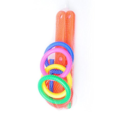 Throwing Rings,Hoop Ring Toss Plastic Ring Toss Quoits Garden Game Pool Toy Outdoor Fun Set NEW