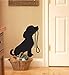 Produktbild Qthxqa Netter Hund Silhouette Alle Abziehbilder Wohnzimmer Home Decor Puppy Ith Führen Alle Aufkleber Pet Shop Indo Alle Dekor Tier Wandbild 61 * 56Cm