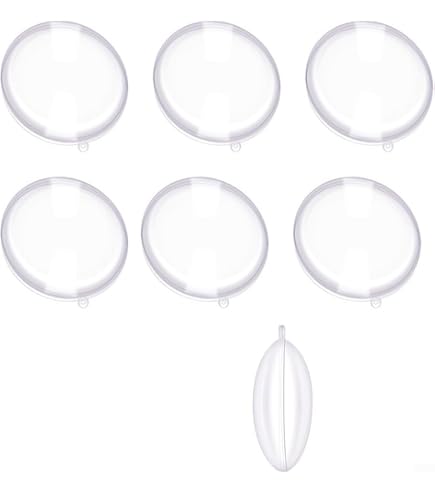 Boules Plates Transparentes à Remplir – Lot De 10, Diamètre 7/9/11 Cm - 14