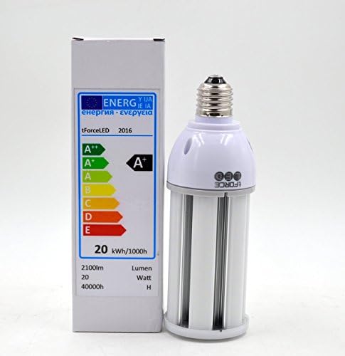 tForceLED 20W Corn Bulb E27 Cool White with Frosted Cover IP64 2300lm