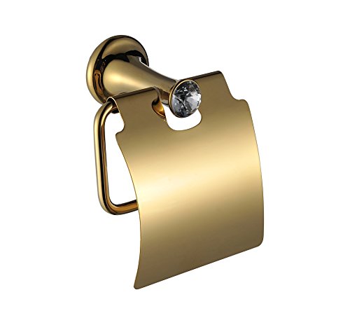 Preisvergleich Produktbild BLYC- Diamant gold Bad Zubehör WC Papierrollenhalter