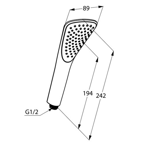 Kludi Handbrause Fizz Durchflussklasse S, verchromt, 6760005-00 - 3