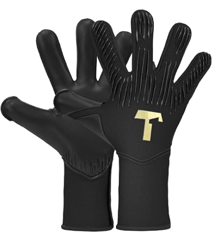 Gants De Gardien HO Soccer Eskualo Blackout - Latex UCG 3mm, Coupe Ergonomique | Taille 7 Noir Unisexe Adulte