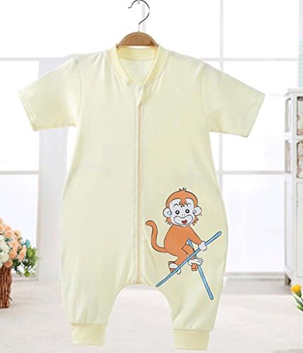 Fzw hyl Baby sleeping bag spring and autumn colored cotton baby legs separate sleeping bag cotton summer anti-kick quilt (Color : Yellow, Size : XL)