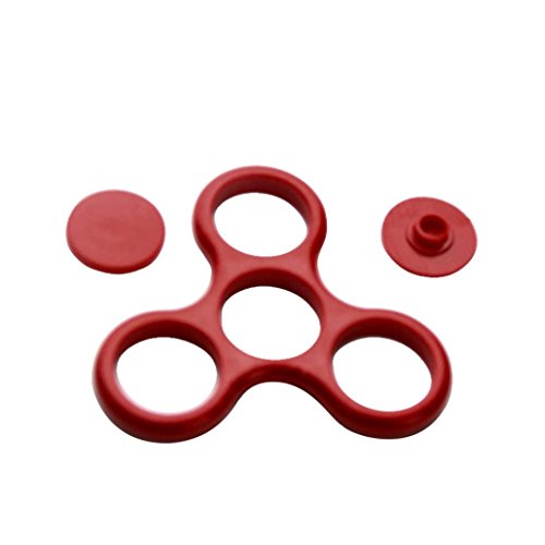 Tonwalk Without Bearing Frame Shell for Tri-Spinner Hand Spinner EDC Fidget Toy (Red)