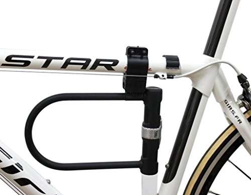 Meetlocks U-Bügel-Fahrradschloss für Fahrrad 160 x 245mm, mit praktischem Halter & drei robuste Schlüssel aus Messing ,“Schlüsselerneuerung“ nach dem Code - 3