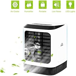 Climatiseur portatif ,4en1 Air Cooler Humidificateur bureau Mini ventilateur pour la maison, l'intérieur, la cuisine et l'extérieur