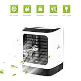 Climatiseur portatif,5 en1 Air Cooler Humidificateur bureau Mini ventilateur pour la maison, l'intérieur, la cuisine et l'extérieur