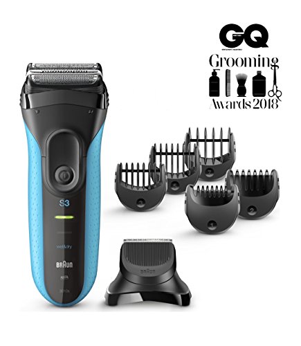 Braun Serie 3 3010BT W&D - Afeitadora eléctrica 3 en 1 con recortadora de precisión