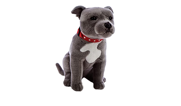Blue staffy plush toy Clearance