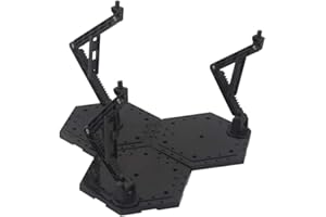 Zalati Supporto Universale per Modelli Gundam 1:144 - Stand Display Holder per Figure - Nero 21x21x18.5cm