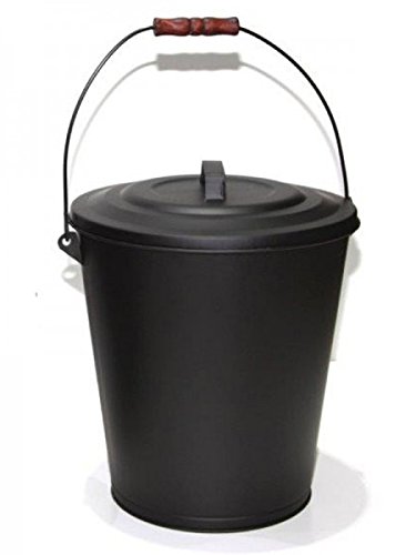 MUSTANG Ascheeimer 11 Liter mit Deckel,Tragebügel und Ascheschaufel - 3