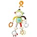 Produktbild Fehn 074383 Activity-Spieltier Affe / Motorikspielzeug zum Aufhängen mit Spiegel & Ringen zum Beißen, Spielen, Greifen und Geräusche erzeugen / Für Babys und Kleinkinder ab 0+ Monaten