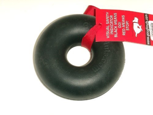 Goughnuts Rubber Dog Chew Toy Med 75 Black Ring By Desertcart